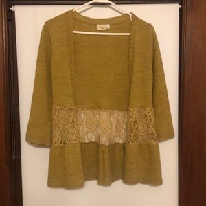 quarter sleeve cardigan